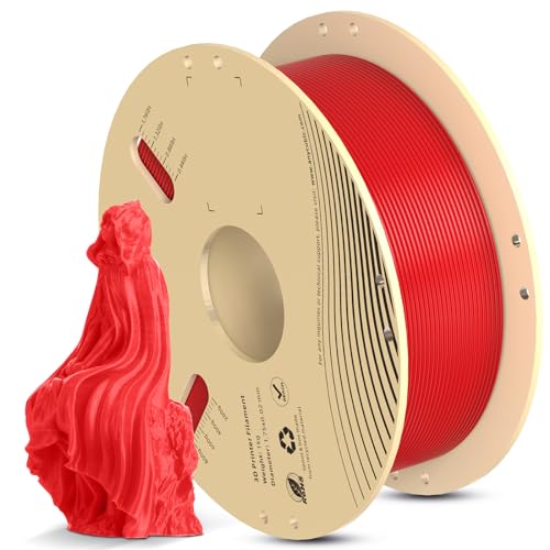 ANYCUBIC RFID 3D Printer Filament PLA 1.75mm, FDM Printer Filament 1kg Spool (2.2 lbs), Dimensional Accuracy +/- 0.02 mm (1kg, Bright Red) 1kg Pla Bright Red