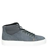  Hub Murrayfield 2.0 N33 Herren Mid Sneaker aus Nubukleder, blauem Stoff und weißer Gummisohle