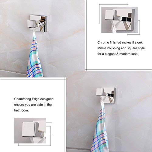 Accesorios de baño de acero inoxidable ThinkTop con diseño minimalista cromado 4