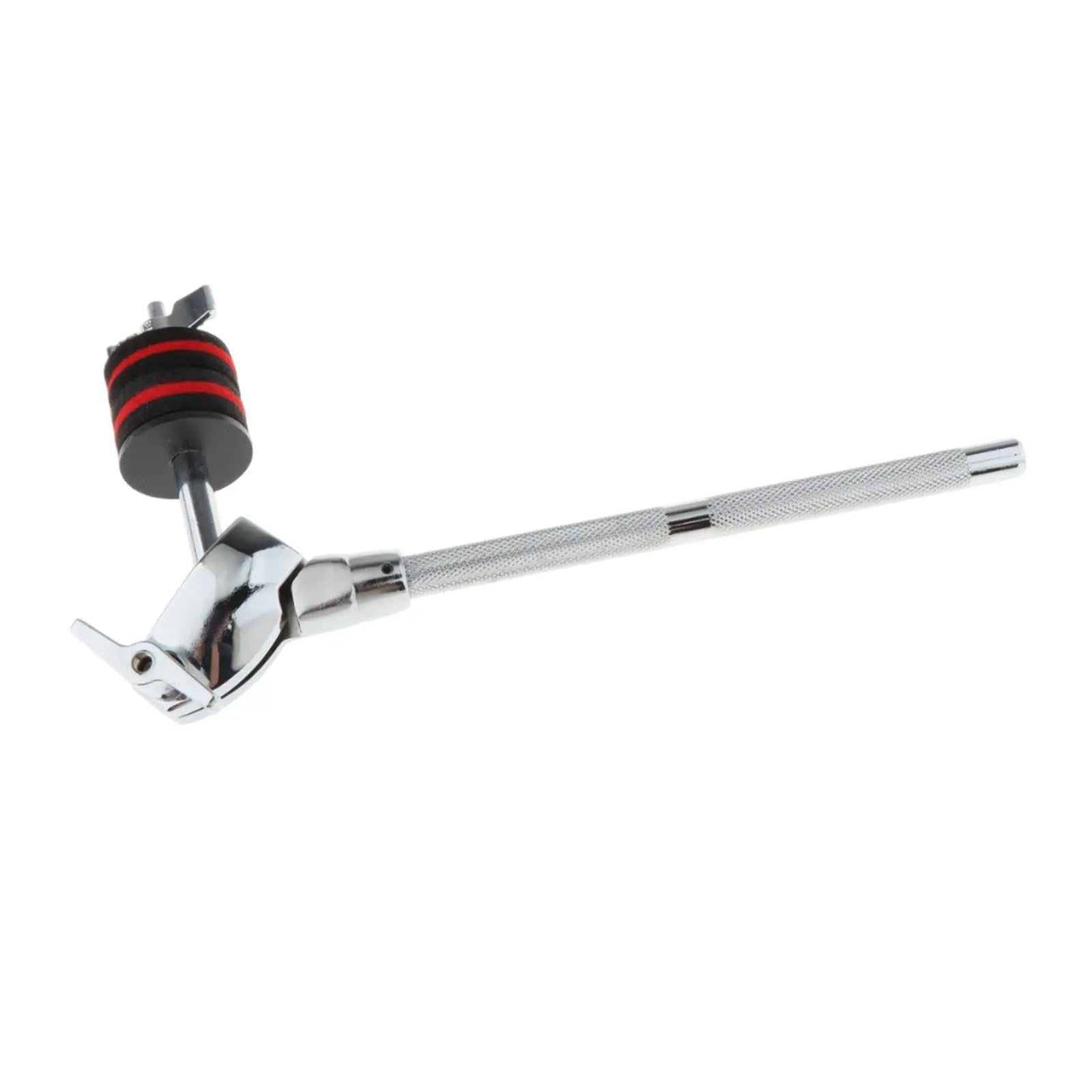 Abrazadera para brazo de platillos Brazo de soporte platillo con abrazadera, montaje cencerro práctica, accesorio, extensión tambor, brazo(Total Length 26cm)
