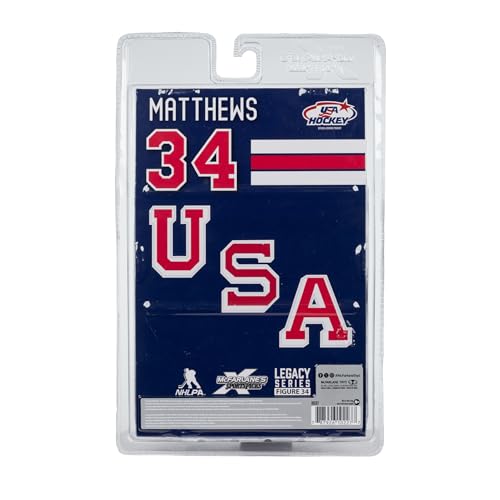 McFarlane Toys- Auston Matthews (USA Hockey) Olympics 7in Posed Figure McFarlane's SportsPicks by McFarlane Toys - Image 4