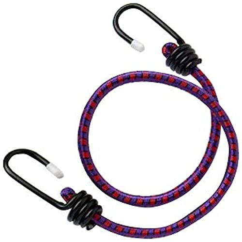 Image of Merriway BH01830 Elasticated Luggage Bungee Cord Straps, 750mm (30 inch) (Unstretched) x 8mm (5 /16 inch) - Pack of 2