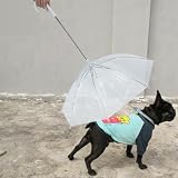 Neu Haustier Regenschirm Leine Regen dicht Schnee dicht Hund Regenschirm Leine für kleine Hunde verstellbar Hundes Chirm