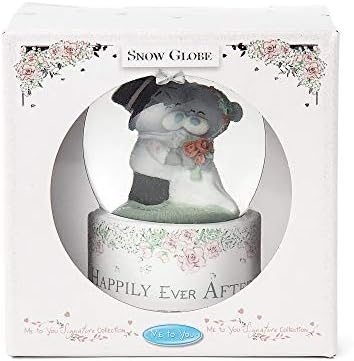 Me To You AGE01002 Tatty Teddy 'Happily Ever After' Wedding Snow Globe
