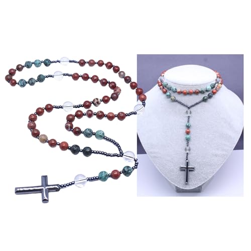 Collier unisexe pendentif pierre unique, bijoux tendance et moderne