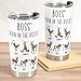 84WONDER Boss' Pain In The Asses Personalized Tumbler Cup, Funny Boss' Pain In The Asses Tumbler, Gift for Bosses Appreciation Day, Funny Gag Gifts For Coworker Teammates