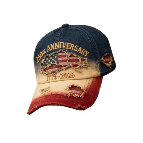 Casquette commémorative 250e patriotique et vintage pour vétérans et passionnés d'histoire