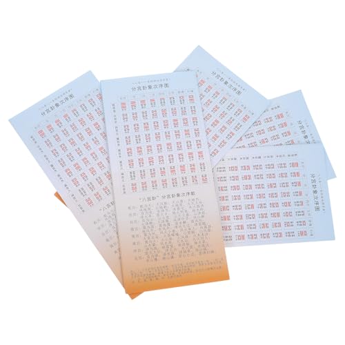 FRCOLOR I Ching Divination Book 64 Hexagrams Paperback 5pcs Set Traditional Chinese Fortune Telling Guide for Adults Insightful Change Interpretation and Reading