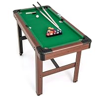 Tragbarer Billardtisch Für Kinder – 54 Zoll, Mit Queues, Bällen & Zubehör, Für Spielzimmer & Party