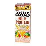 SAVAS(ザバス) MILK PROTEIN ＋Yellow Vegetable 200ml×24本 明治 ミルクプロテイン