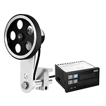 Meter Counter, Digital Length Meter Counter Mechanical Length Counter with Rolling Wheel Sensor & Encoder, Roller-Type Counter with Control Function, Measured in Feet, Inches, Meters, Yards