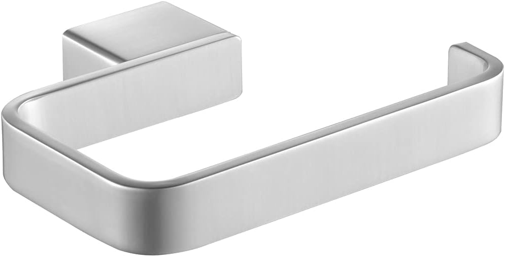 PARLOS Brass Toilet Paper Holder Tissue Roll Hanger for Bathroom & Kitchen Wall Mounted,Brushed Nickel,Dori…