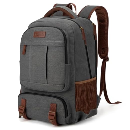 Stylish Canvas Laptop Backpack with USB Port