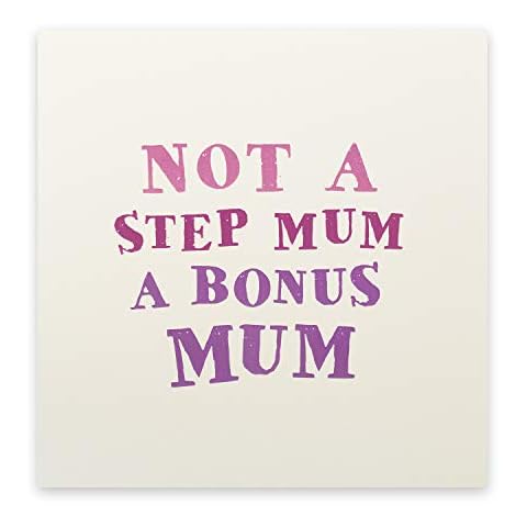 MICHTON Step Mum Mothers Day Card | Not A Step Mum A Bonus Mum Card Cover