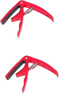 ERINGOGO 2pcs Capo Guitar Lover Gifts Acoustic Guitar Tuner Electronic Guitar Tuner Guitar Accessories for Men Guitar Clamp Tuner Guitar Clip Guitar Part Electronic Kit Abs Pick Ukulele Man