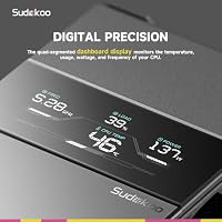 Sudokoo SK700V CPU Kühler AM5 PC Lüfter 120mm mit Display Digital Single Tower 7 Heatpipes+ Sudokoo MACH120 PC Lüfter 120mm Gehäuselüfter Leiser，Die beiden Artikel kommen in einem Paket – Ansicht 3