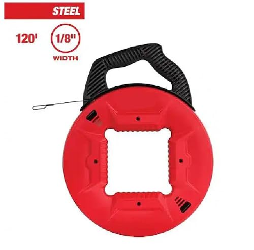 For Milwaukee 48-22-4176 1/8 in. x 120 ft. Steel Fish T...