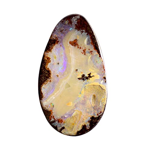 Opale de feu naturelle boulder cabochon authentique 38mm pour réparer ou créer un bijou