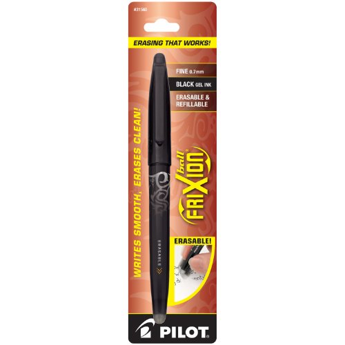 Image of Pilot FriXion Ball Erasable Gel Pen, Fine Point, Black Ink (31560)