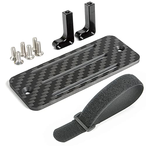 Carbon Fiber Battery Tray ESC Receiver Mount for 1/10 SCX10 RC Crawler Cheater Rigs LCG Chassis...