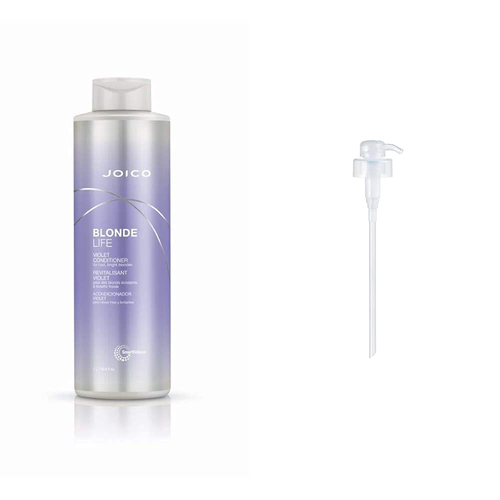 Joico Blonde Life Violet Conditioner | For Cool & Bright Blonde Hair | Neutralize Brassy Tones | Banish Yellow Tones | Boost Shine | Sulfate Free | Fortified With Monoi & Tamanu Oil