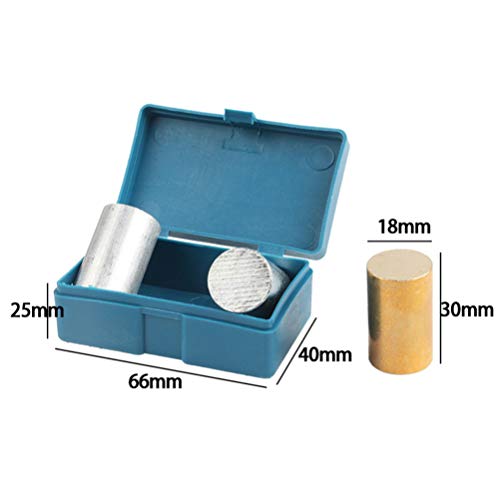 VILLCASE Conjunto de Cilindro de Metal de 3 PeÃ§as Ferro de Cobre para ExperimentaÃ§Ã£o de Densidade