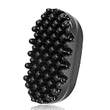 Forest of Dreams Spazzola per capelli arricciati in gomma, strumento di torsione di alta qualità per capelli afro, ideale per capelli ricci, arrotolati, 4C, acconciature facili e veloci, nero
