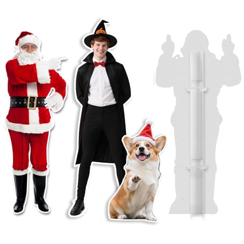 Personalisierte Pappkamerad-Individuell gestaltet, ideale Fotowand für Hochzeitsfeiern & Jubiläen. Originelles Geschenk als Brautpaar-Deko, Party-Ausstattung oder Promi-Attrappe in Originalgröße