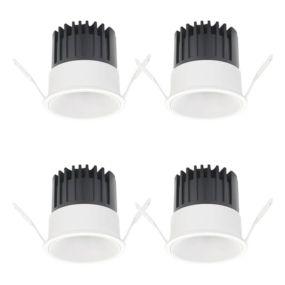 JKJZSALJ 3.3 Inch Led Retrofit Recessed Ceiling Lights,3000K/4000K/6000K Dimmable,10W Cri90 Led Can Light,360° Rotation,30° Adjustment,Pack Of 4,White