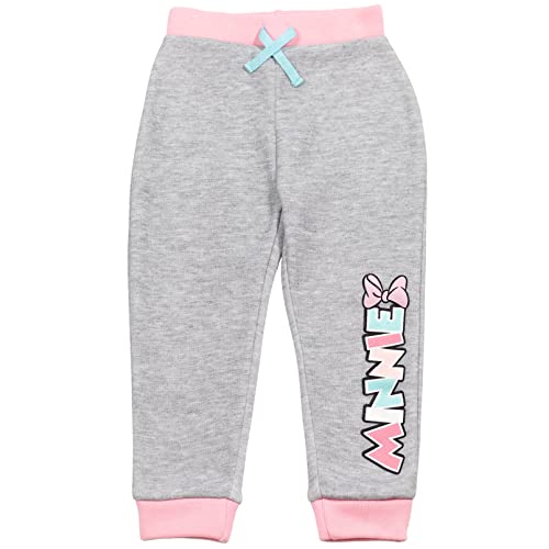 Image of Disney Minnie Mouse Girls' 2-Piece Fleece Sweatshirt and Pants Set for Baby & Kids