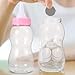 Abaodam Baby Bottle Bank Plastic Baby Bottle Piggy Bank Bottle Milk Bottle Coin Bank Saving Pot Baby Shower Filled Bottle Piggy Bank Saving Bank Money Bank for Baby Shower Games