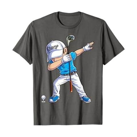 Dabbing Golf Player Golfer Golfing Funny Kids Boys Dab Dance T-Shirt Cover