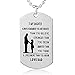 FAYERXL You Are Braver Than You Believe Jewelry Daughter Dog Tag Necklace Inspirational Gifts (Father to daughter)