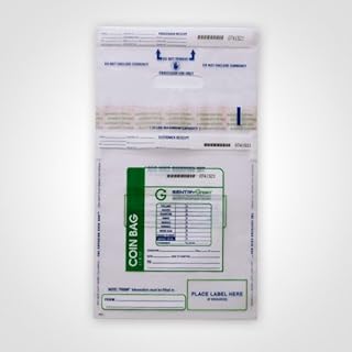 11x17 Medium Coin Bag Plastic Cash Deposit w/Handle (Package of 50)