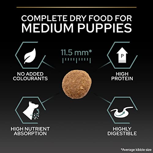 Pro Plan PURINA PRO PLAN Medium Puppy Sensitive Digestion, Welpenfutter trocken, reich an Lamm, 1er Pack (1 x 12 kg)