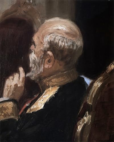 Peinture poster peinture sur toile d'art abstrait tableau portrait Obruchev 60x90cm