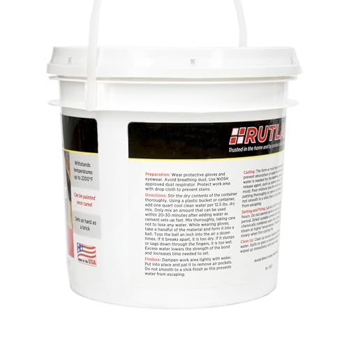image for RUTLAND PRODUCTS Rutland Castable Refractory Cement 12.5 Pound - High 