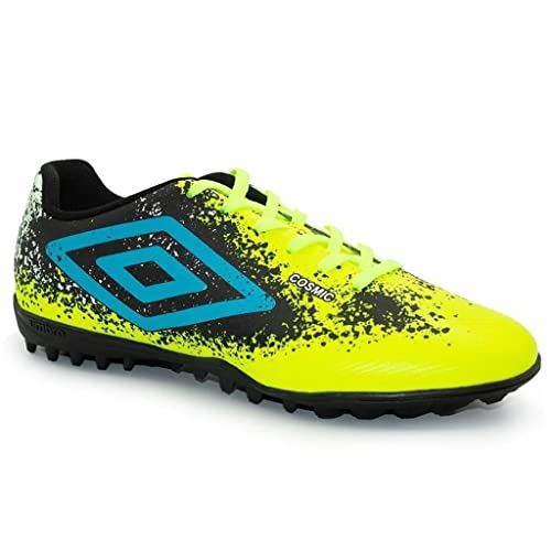 Chuteira Society Umbro Cosmic,Limão/Azul/Preto,41