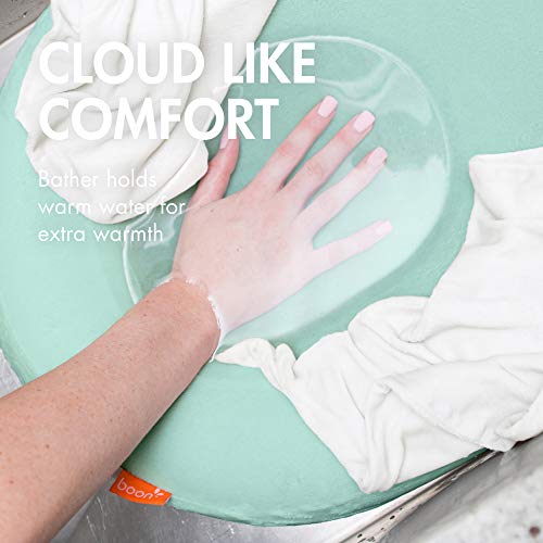 Boon B11430 Puff Inflatable Baby Bather - Infant Bathtub Includes Microfleece Cover And Contoured Sides thumb #1