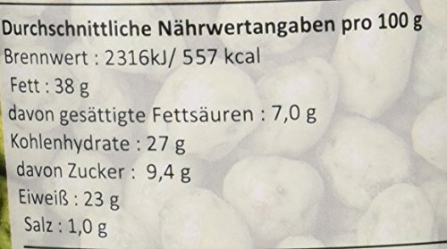 Khao Shong Erdnüsse mit Wasabi, knackige Erdnüsse im scharfen Teigmantel, mittlere Schärfe, knusprige Snacks für unterwegs, (4 x 350 g Dose)