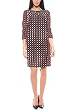 rick cardona Ausdrucksstarker Graphic-Look RICK CARDONA Kleid knielanges Druckkleid 3/4 Arm Cocktailkleid by heine Rot, Größenauswahl:34