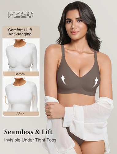 Womens Seamless Bras No Underwire Push Up Full Coverage Everyday Wireless Bra Comfortable Supportive Tshirt Bralette3
