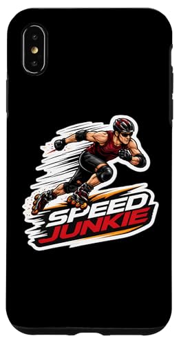 Speed Junkie Rollerblader�̈��p�� �ʔ������Ń��[���[�u���[�h �X�}�z�P�[�X iPhone XS Max �p