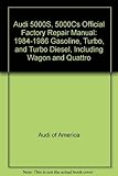 turbo audi a4 2.0 tdi 140cv blb  Audi 5000S, 5000Cs Official Factory Repair Manual: 1984-1986 Gasoline, Turbo, and Turbo Diesel, Including Wagon and Quattro