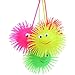 Ahagut Bola de Esfera Luminosa Juguete de Elasticidad de Erizo Brillante para niños como Regalo y Precio en la Fiesta de cumpleaños de los niños (Color Aleatorio)