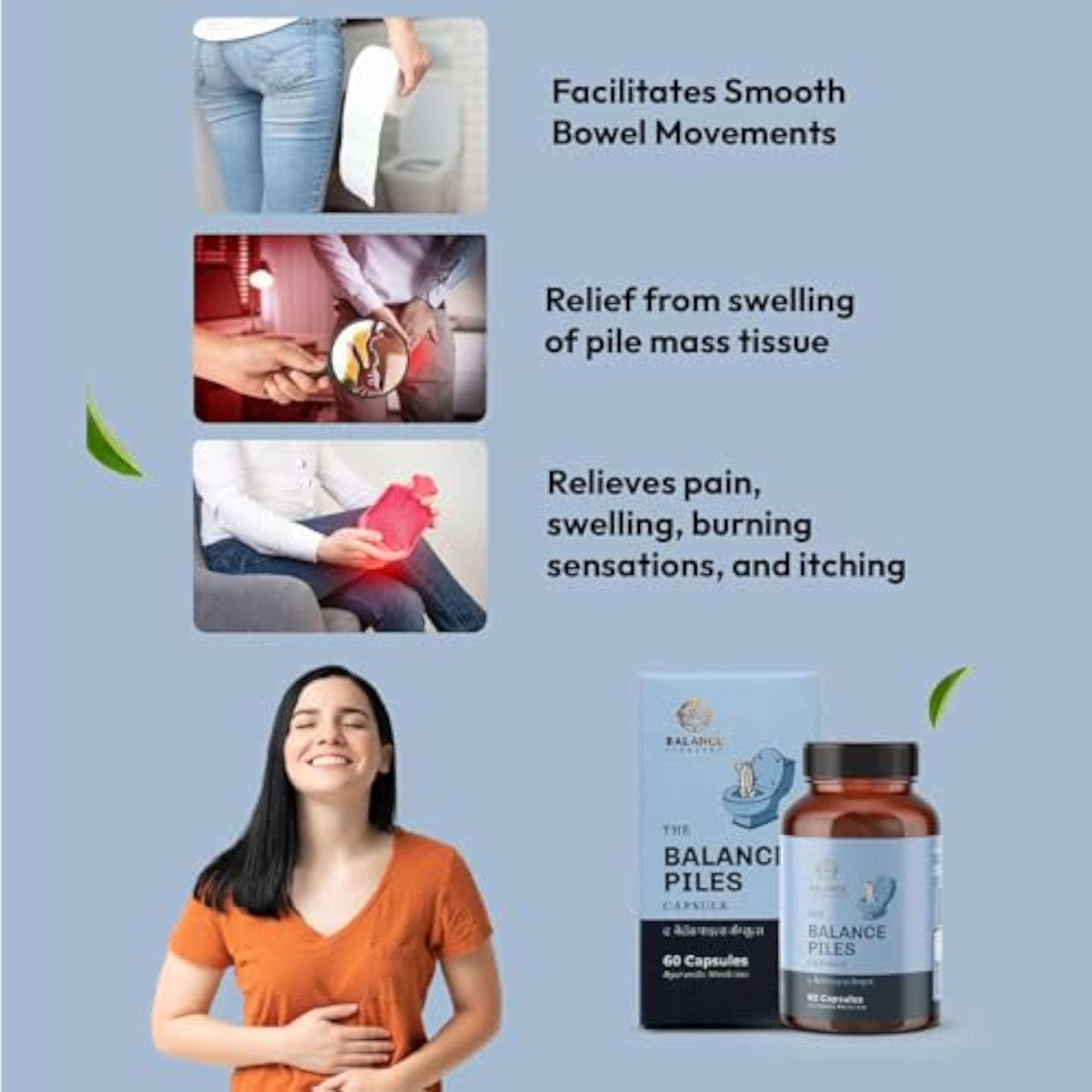 Piles Capsules, Ayurvedic Relief Supplement