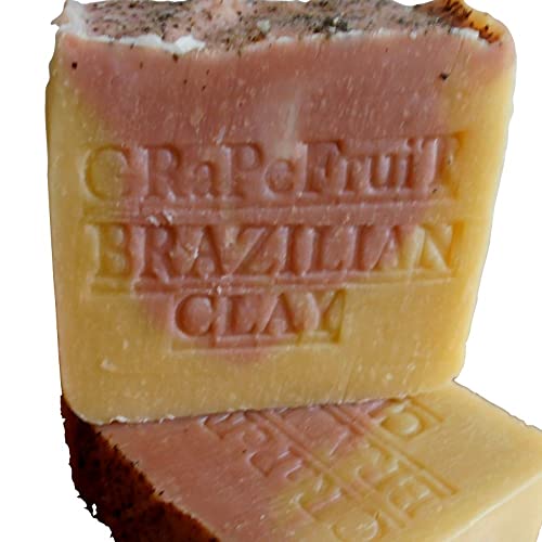 Grapefruit Artisan Soap Aged with Brazilian Clay and Tangerine Butter Citrus Natural