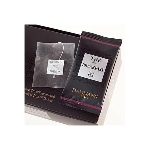 DAMMANN FRERES - BREAKFAST Tea - 24 wrapped crystal envelopped tea bags