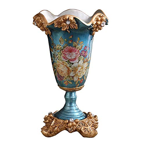 Vase fleur résine rétro incassable pour centre de table stable - 2