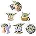 PAZATAO Baby Yoda Gifts,Baby Yoda Action Figure 2.2-Inch,Baby Yoda Doll,Baby Yoda Toys for Kid, Souvenir Desk Decoration for Adult(6 Pack)
